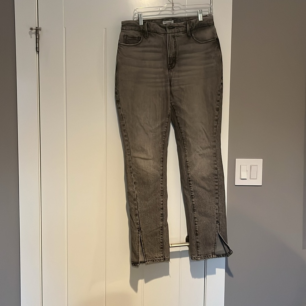 Good American Gray Boot Cut Jeans
